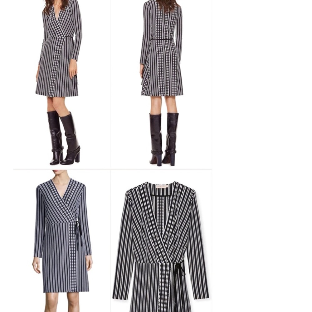 Tory Burch striped wrap dress
